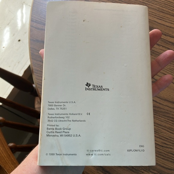 Texas Instruments TI-83 Plus Graphing Calculator Guidebook - Picture 6 of 6